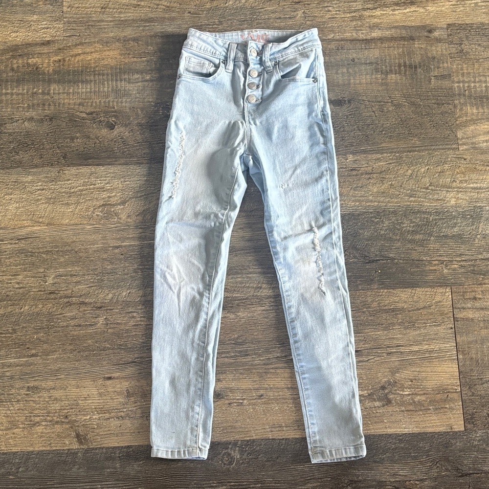 YMI Light Blue Distressed Kids Jeans
